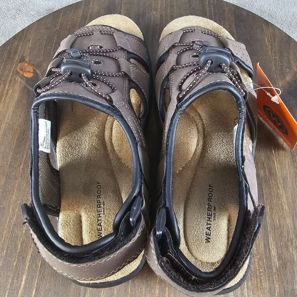 Weatherproof Sandals Mens 8M Charlie Brown Sport Adjustable Strap Breathable NEW